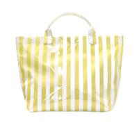 Hailong Ming Sac de Courses Imperméable, Idéal pour Le Shopping et Les Vacances, Jaune Blanc