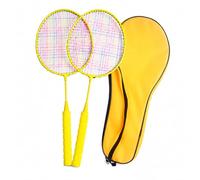 Hailong Ming Set pour Enfant, léger en Plastique, Raquette, Jaune