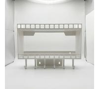 Hailong Ming Tablette Murale sans Perçage Décoration Rangement, Idéale Dortoir et Locataires, étagère Murale Bois, Blanc érable, Deux Couches Blanc érable + Crochets