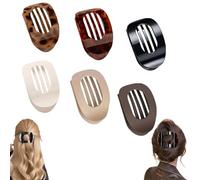 Hailoyearn Hair Clips, Casual Versatile Solid Colour Lay Flat Hair Clip, Large Flat Hair Clips for Women Thick/Thin Hair, Simple and Comfortable for Daily Styling (6Pcs-A)