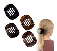 Hailoyearn Hair Clips, hailoyearn flat hair clips, Casual Versatile Solid Colour Lay Flat Hair Clip, Non-Slip & Comfortable Large Flat Hair Clips for Women Thick/Thin Hair (4Pcs Mix A)