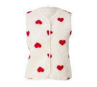Hailys Gilet 'El44lie' beige clair / rouge, Taille M-L