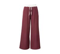 Hailys Pantalon 'Cl44eona' bordeaux / blanc, Taille 38