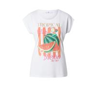 Hailys T-shirt 'El44enora' or / vert foncé / melon / blanc, Taille L