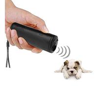 HaiMa 3 en 1 Anti Barking Stop Ultrasons Pet Dog Repeller Dispositif De Formation Pet Trainer avec LED - Noir
