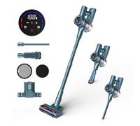 HAIMEEC Aspirateur Balai sans Fil Anti Acarien, 120,000 TR/Min, Max 50 Minutes Runtime, Filtre HEPA, Aspirateur avec Écran Intelligent Cordless Vacuum Cleaner