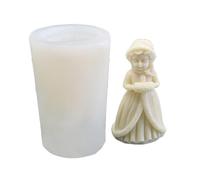 Haione Cape de Noël en silicone pour fille - Moule à fondant - Décoration de gâteau au chocolat - Outils de cuisson pour bricolage, biscuits, glaçons, sucre, bonbons, savon