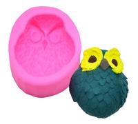 Haione Moule à Fondant en Silicone Hibou,Moule à gâteau au Chocolat,Outils de décoration et de pâtisserie pour Biscuits,Bougies,Savon et Bonbons Faits Maison-(#2)