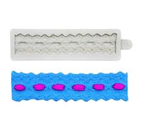 Haione Moule à Fondant en Silicone sculpté Style Baroque Vintage,Bordure en volutes et Dentelle en Relief,pour la décoration de gâteaux,Biscuits,Bougies,savons et Bonbons Faits Maison-(#1)