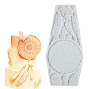 Haione Moule en Silicone Attrape-rêves Papillon à Plumes pour Fondant,Chocolat et gâteaux,décoration et Outils de pâtisserie pour Biscuits,savons,Bougies et Bonbons.