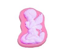 Haione Moule en silicone en forme d'anges pour décoration de gâteau au chocolat, outils de cuisson pour biscuits, glaçons, bougies, bonbons, savon (#5