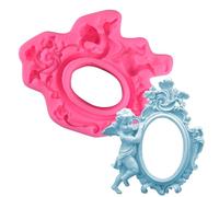 Haione Moule en silicone en forme d'anges pour décoration de gâteau au chocolat, outils de cuisson pour biscuits, glaçons, bougies, bonbons, savon (#4