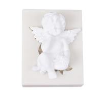 Haione Moule en silicone en forme d'anges pour décoration de gâteaux au chocolat, biscuits, glaçons, bougies, bonbons et savon (#4)