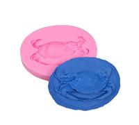 Haione Moule en silicone en forme de crabe pour décoration de gâteau au chocolat, outils de cuisson pour biscuits, glaçons, sucre, bonbons, savon-C