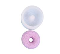 Haione Moule en silicone en forme de donuts pour décoration de gâteaux au chocolat, biscuits, glaçons, bougies, bonbons, savon (#2)
