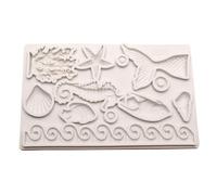 Haione Moule en silicone en forme de poisson, étoile de mer, hippocampe, décoration de gâteau, outils de cuisson pour biscuits, glaçons, sucre, bonbons, savon (#6)