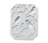 Haione Moule en Silicone Magpies Plum Blossom pour Fondant,Chocolat et gâteaux-Outils de décoration et de pâtisserie pour Biscuits,Bonbons,Savon et Bougies-(#1)