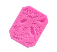 Haione Moule en Silicone Magpies Plum Blossom pour Fondant,Chocolat et gâteaux-Outils de décoration pour la pâtisserie,Biscuits,Bonbons,Savon et Bougies-(#2)