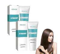 Hair 2 Pièces Crème de Lissage des Cheveux, Crème Lissante Aux Protéines, Crème de Lissage Cheveux Naturels Lotion Lissante Nourrissante Lissante Rapide pour Les Cheveux Bouclés, Secs, Crépus