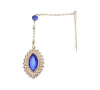 Hair Accessories Women Girl Rhinestone Forehead Headband Trend Head Chain Eyebrow Drop pour les occasions spéciales et les festivals(Blue)