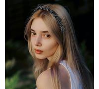 Hair Bands, High Cranium Headbands, 5.51x5.51 Inches Vintage Hairband with Teeth Hoop for Daily Gym, Sports Wedding Running Dating School Work Party Travel Birthday Events