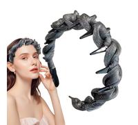 Hair Bands With Teeth, Tooth No Slip Headband for Women, ABS, Mesh Comfortable Hairstyling Accessory, Hairband Gift for Daughter, Wife, Sister, Girlfriend, and Daily Wear, 13.5cm