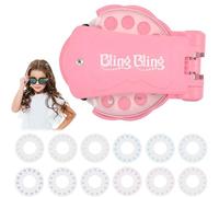 Hair Bedazzler Kit de perles de cheveux scintillantes pour filles, cheveux à paillettes, machine à cheveux avec 180 pierres précieuses