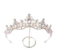 Hair Bijoux Couronne Tiaras pour femmes coréen Crystal Bridal Crown Hair Dress ACCESSOIRES TIARA FEMMES DIATHER