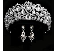Hair Bijoux Couronne Tiaras pour femmes Couronne de mariage Couronne de mariée Bridal Crown With Oreing Bringon Righestone Band Bread Diadem Bride Bijoux Hair Jewelry By Gagalu (Couleur: Gold Color)