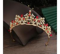 Hair Bijoux Couronne Tiaras pour femmes Couronne de mariage Hair Jewelry Bridal Hair Accessoires Femmes Couronne Rhinaistones Crystal Bride Queen Party Crowns (Couleur: 6)
