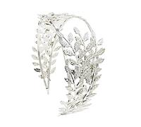 Hair Bijoux Couronne Tiaras pour femmes Gold Couleur feuille de mariage Couronne de mariée