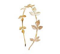 Hair Bijoux Couronne Tiaras pour femmes Gold Couleur feuille de mariage Couronne de mariée