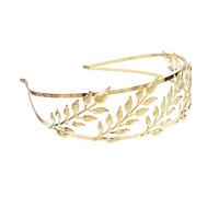 Hair Bijoux Couronne Tiaras pour femmes Gold Couleur feuille de mariage Couronne de mariée