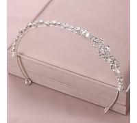 Hair Bijoux Couronne Tiaras pour femmes Tiare Bridal Hair Couronne de mariage Accessoires de cheveux Crim Crim Couronne Bouions de cheveux Bijoux de cheveux (Couleur: Silver)