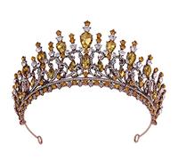 Hair Bijoux Crown Tiaras for Women Antique Bronze Wedding Crowns Diadem Tiaras Princess Queen Baroque Peacock Tiara Women Pageant Party Bridal Accessoires