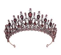 Hair Bijoux Crown Tiaras for Women Antique Bronze Wedding Crowns Diadem Tiaras Princess Queen Baroque Peacock Tiara Women Pageant Party Bridal Accessoires