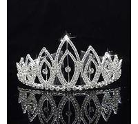 Hair Bijoux Crown Tiaras for Women Bridal Tiaras & Crowns Band Band Flower Rhingestone Wedding-Hairs Accessories Fashion Big Crown Hair-Jewelry by Gagalu (Couleur: 1)