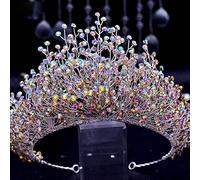 Hair Bijoux Crown Tiaras For Women Bride Crown Crown Bridal Wedding Hair Couronne Couronne Bridal Wedding Hair Bijoux Princesse Diadem Accessoires, Amber Crystal Crown