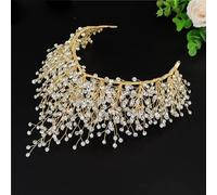 Hair Bijoux Crown Tiaras For Women Bride Crown Crown Bridal Wedding Hair Couronne Couronne Bridal Wedding Hair Bijoux Princesse Diadem Accessoires, Amber Crystal Crown
