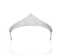 Hair Bijoux Crown Tiaras for Women Bride Wedding Crown Crown Micro-Instrad 3A Bridal Tiaras Women Headress for Hair Jewelry Accessories, Silver