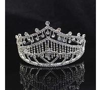 Hair Bijoux Crown Tiaras for Women Bride's Simple Crown Crystal Rhingestone Weddning Adult Gift Super Immortal Headress Girlyellow Gold Colortiaras