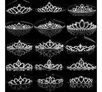 Hair Bijoux Crown Tiaras for Women Children Tiaras and Crowns Bandband Girls Bridal Crystal Crown Wedding Accessorialies Hair Bijoux Ornements Headpiece19Mutil