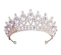 Hair Bijoux Crown Tiaras for Women Color Color Luxury Crystal Wedding Tiaras and Crowns Party Rhinestone Prom Bridal Diadem Crown Tiara for Women Bride Hair Bijoux, Style F Gold