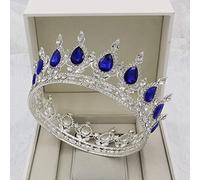 Hair Bijoux Crown Tiaras for Women Crystal Vintage Royal Queen King Tiaras and Crowns Men/Women Pageant Prom DiADEM Ornements de cheveux Ornements de mariage Bijoux Accessoires, bleu