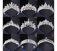 Hair Bijoux Crown Tiaras for Women Fashion Crown Wedding Tiaras Crystal Band Band Elegant Headwear Prom Accessoires Couronnes Bridal Jewelrysilverrose Gold Couleur