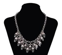 Hair Bijoux Crown Tiaras For Women Fashion Skull Crown Halloween Bijoux pour les femmes Girls Princess Party Copaly Bands