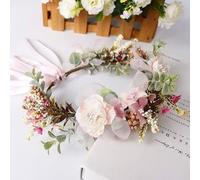 Hair Bijoux Crown Tiaras For Women Flower Crown Tiara Bandons de coiffure vintage Flore Forest Style Faire des cheveux faits à la main Accessoires de cheveux pour les filles de la mariée par Gagalu