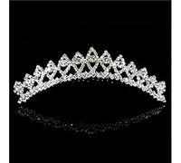 Hair Bijoux Crown Tiaras for Women Magnifique accessoires de cheveux de mariage Tiara Princess Crown Tiaras and Crowns Autriche Crystal Heart Wedding Party Bijoux (Couleur: 3)