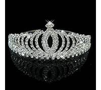 Hair Bijoux Crown Tiaras for Women Magnifique accessoires de cheveux de mariage Tiara Princess Crown Tiaras and Crowns Autriche Crystal Heart Wedding Party Bijoux (Couleur: 9)