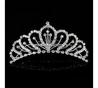 Hair Bijoux Crown Tiaras for Women Magnifique accessoires de cheveux de mariage Tiara Princesse Crown Tiaras and Crowns Autriche Crystal Heart Wedding Party Bijoux (Couleur: 1)